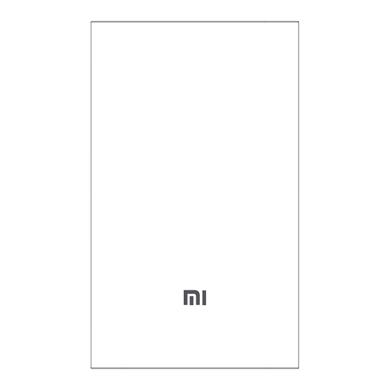 Xiaomi Mi Power Bank Pro PLM03ZM User Manual