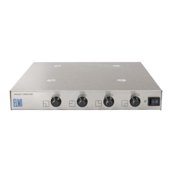 Elmi Magentic Stirrer MS01 User Manual