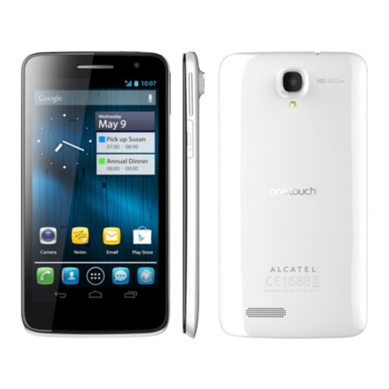 Alcatel One Touch 8008W Quick Start Manual