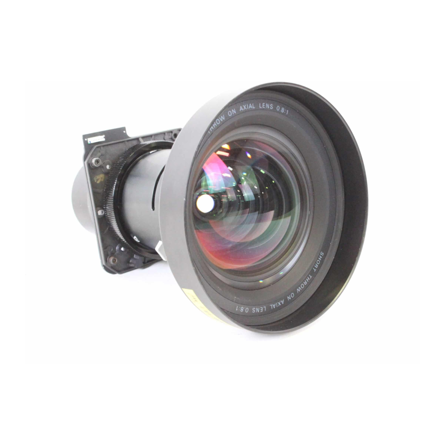 Sanyo LNS-W03 Lens Replacement Manual