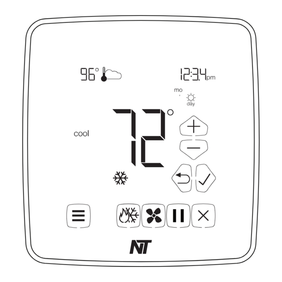 Network Thermostat NetX X7C-WIFI Installation And Programming Manual