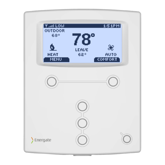 Energate Pioneer Z100 Smart Thermostat Operating And Installation Manual