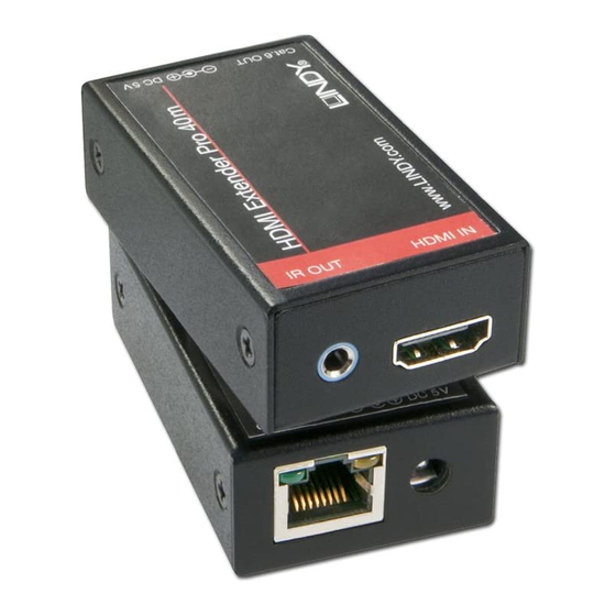 Lindy HDMI & IR CAT6 Extender Pro Manual