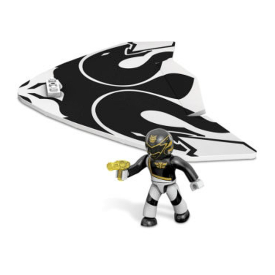 Mega Bloks Saban's Power Rangers Megaforce Black Ranger Air Glider Manual