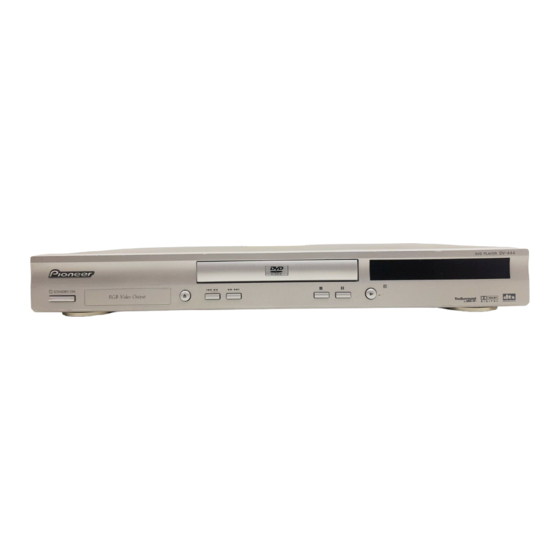 Pioneer DV-444-K Operating Instructions Manual