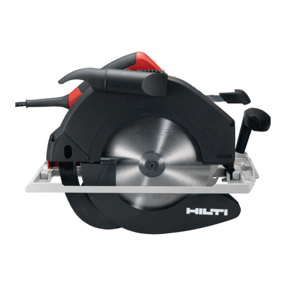 Hilti WSC 85 Operating Instructions Manual