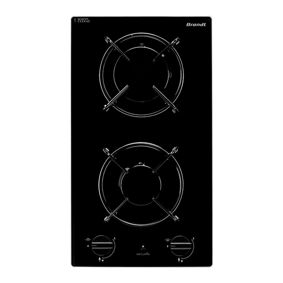 Brandt TG1120B Manual For Installation And Use