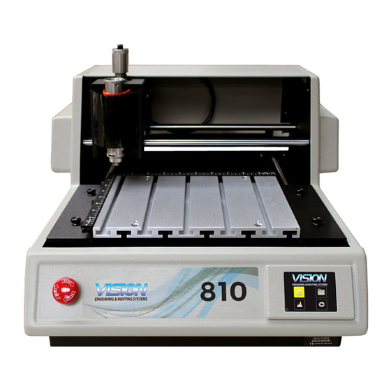 Vision VE810 4 Series Engraving Machine Manuals