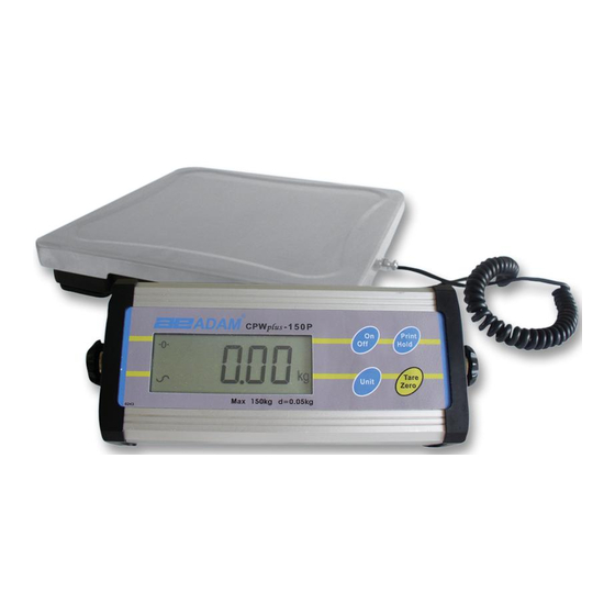 Adam Equipment CPWplus 6 Manual
