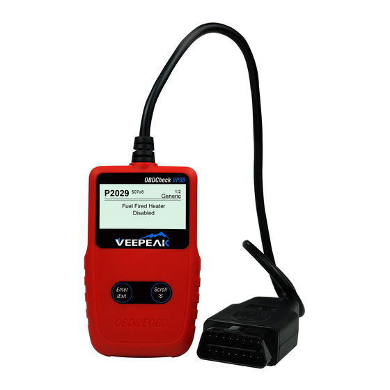 Veepeak OBDCheck VP39 User Manual