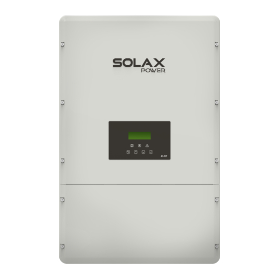 Solax A1-Hybrid Series User Manual