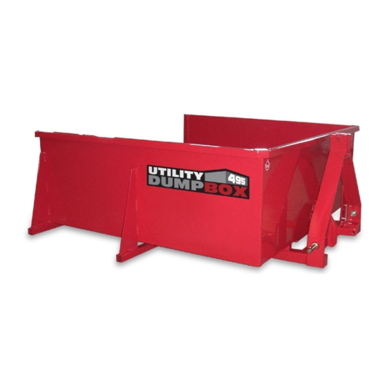 MK Martin UTILUTY DUMPBOX 395 Operator's & Parts Manual