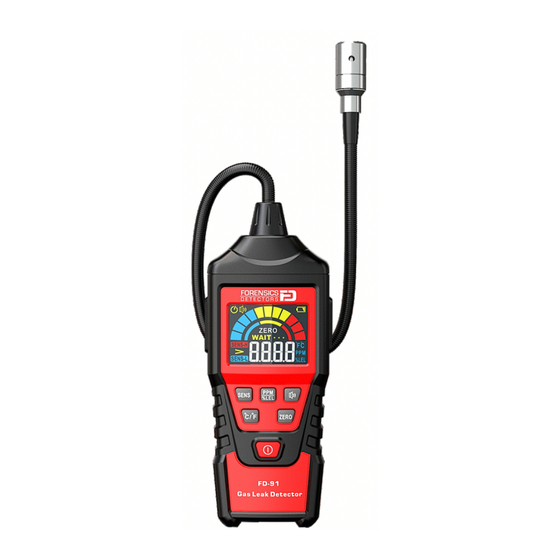 FORENSICS DETECTORS FD-91 Quick Start Manual