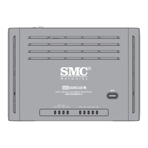 SMC Networks ADSL2 Barricade N Pro SMC7904WBRA-N Manuals