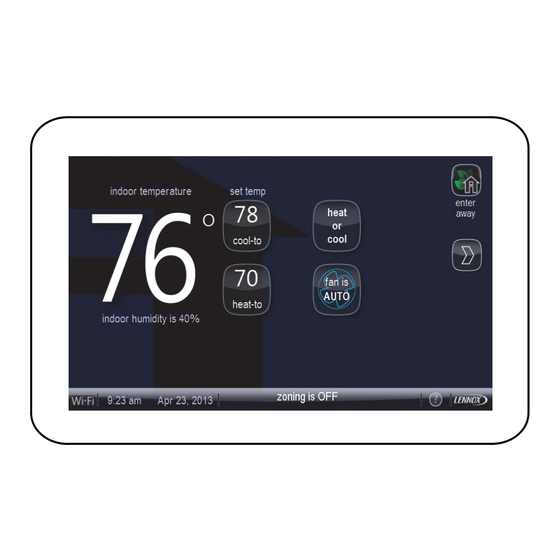 Lennox iComfort Wi-Fi Quick Start Manual