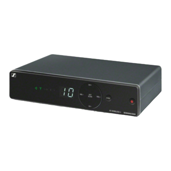 Sennheiser MZQ 1 Quick Manual