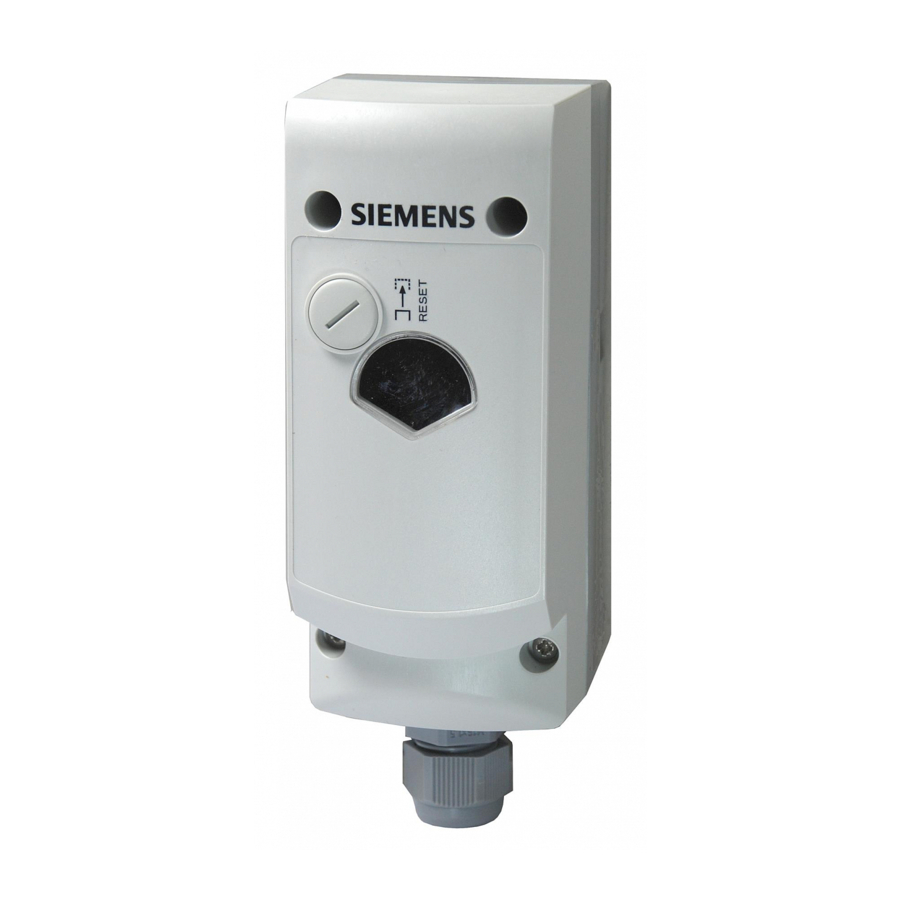 Siemens RAK-TR IP43 Installation Instructions