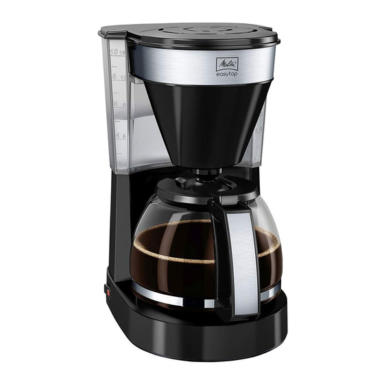 Melitta Easy Series Coffee Maker Manuals