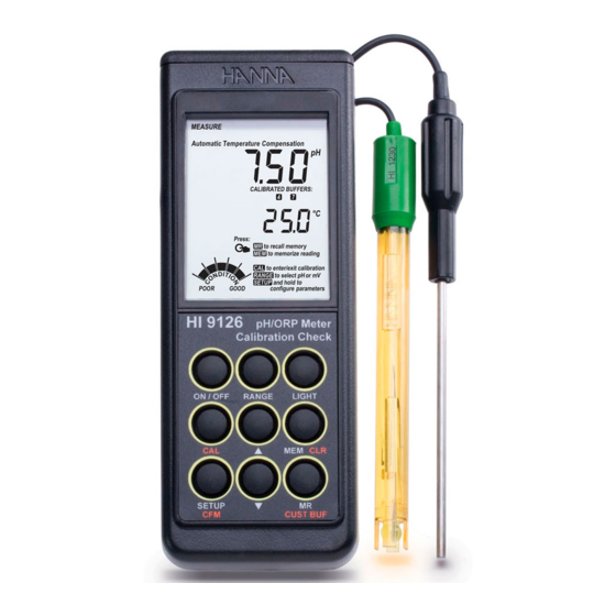 Hanna Instruments HI9126 Instruction Manual
