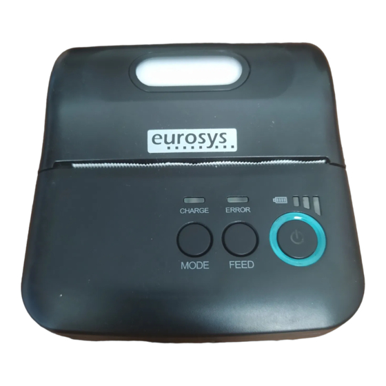 Eurosys POSIMPT9BT Manuals