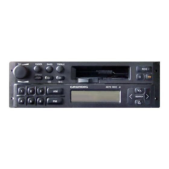 Grundig WKC 4870 RDS A Manual