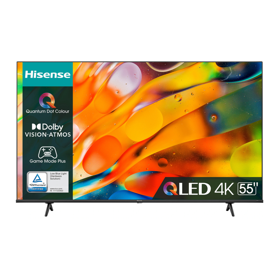 Hisense E7KQ, 55E7KQ Manual