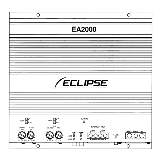 Eclipse EA4000 Owner's Manual