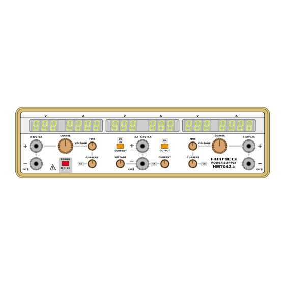 Hameg HM7042-3 Operation Manual