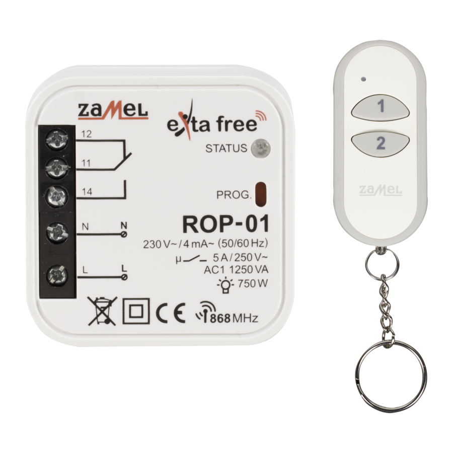 Zamel RZB-05 Manual Instruction