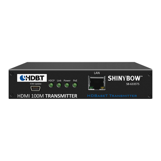 Shinybow USA SB-6335T5 Instruction Manual