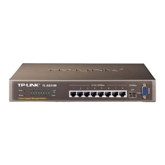 TP-Link TL-SG3109 - Switch Manuals