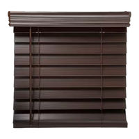 Home Depot Cordless Faux Wood Blind Owner's Handbook Manual