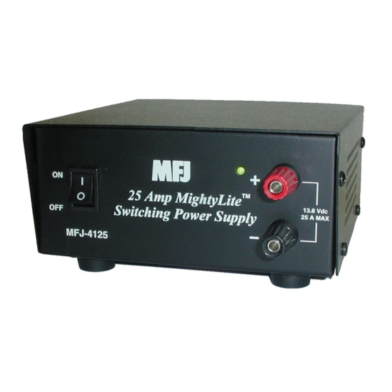 MFJ Enterprises MIGHTYLITE MFJ-4125 Instruction Manual