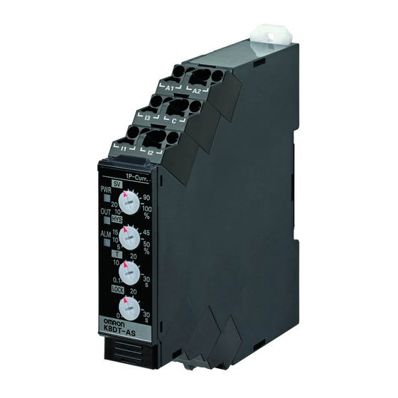 Omron K8DT-AS Seriesl Manual