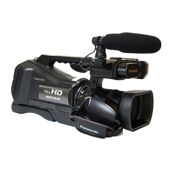 Panasonic AG-AC8EJ Operating Instructions Manual