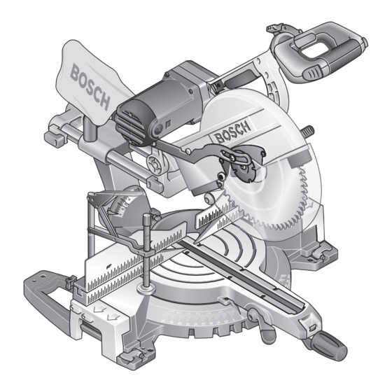 Bosch GCM 10 SD Professional Original Instructions Manual