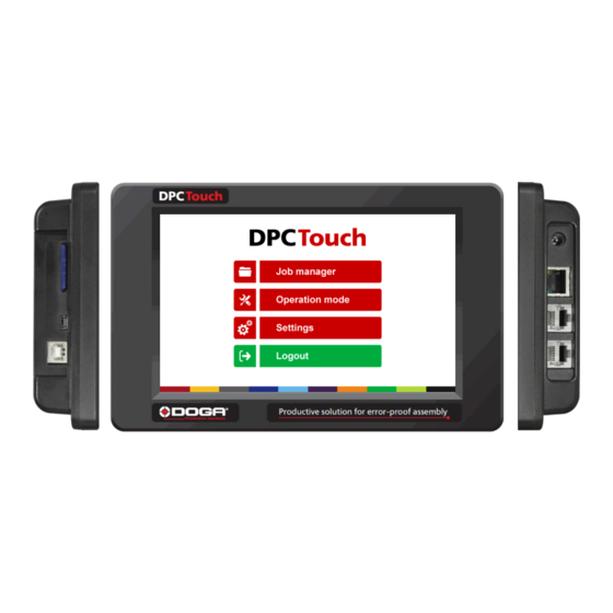 DOGA DPC Touch Instruction Manual