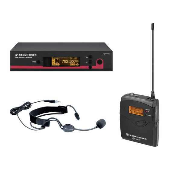 Sennheiser 100 Series User Manual