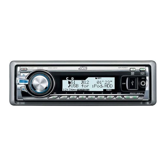 JVC KD-PDR61 Installation & Connection Manual