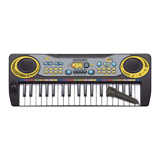 Bontempi MUSIC ACADENY Genius 12 3730 Manuals