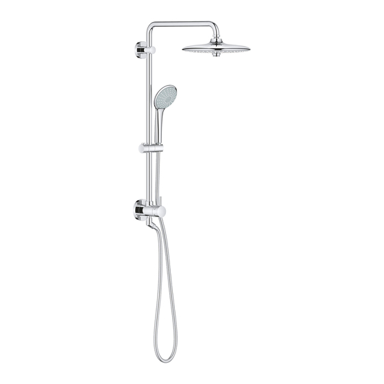 Hans Grohe Euphoria/Retro-fit Shower System 27 867 Installation Instructions Manual