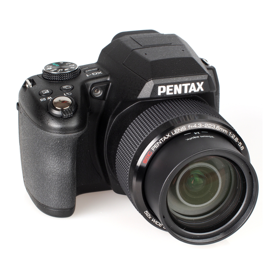 Ricoh PENTAX XG-1 - Digital Camera Quick Start Guide