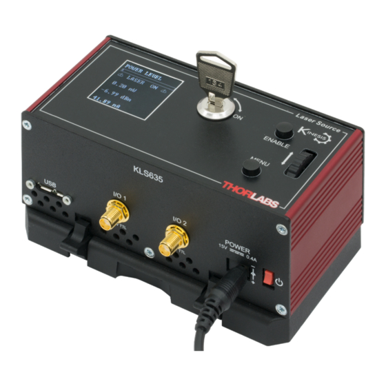 THORLABS KLS635 User Manual