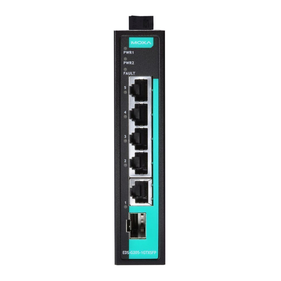 Moxa Technologies EtherDevice Switch EDS-G205 Hardware Installation Manual