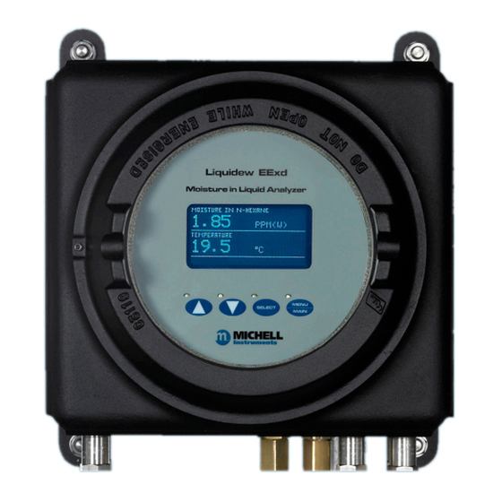 Michell Instruments Liquidew EExd Manuals