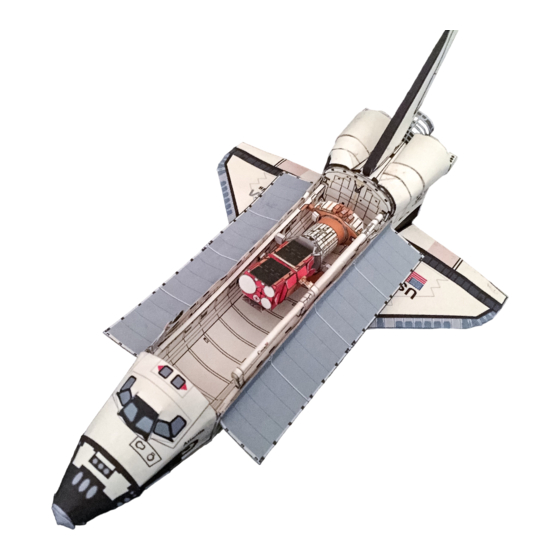 AXM Paper Space Scale Models STS 51-L Assembly Instructions Manual