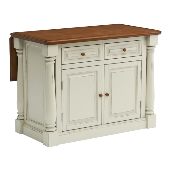 Homestyles Monarch Kitchen Island 88 5020 941 Assembly Instructions Manual