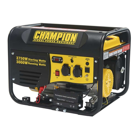 Champion Global Power Equipment CPG4000 E1 Manuals
