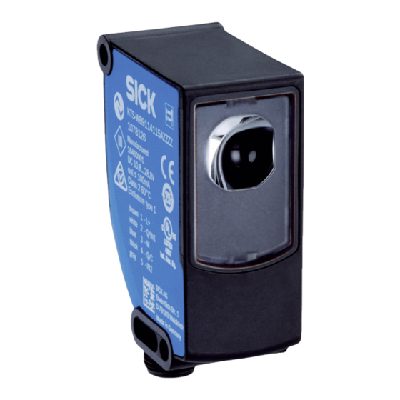 SICK Prime KTS-WB91241152ZZZZ Manual