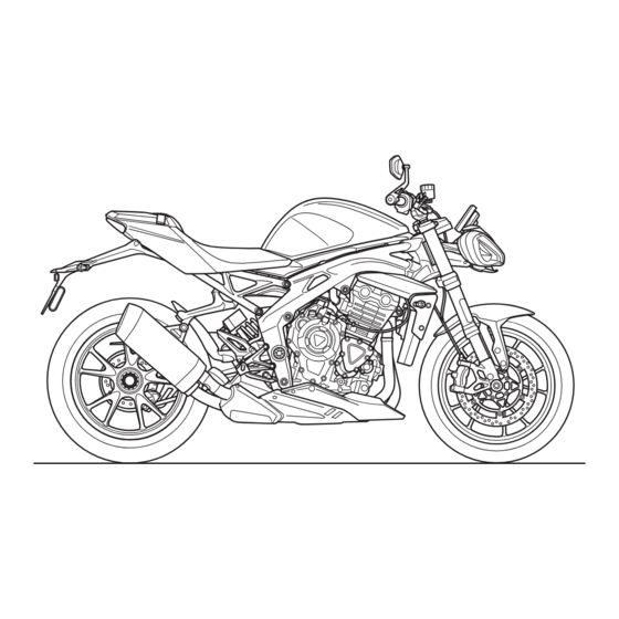 Triumph Speed Triple 1200 RR 2022 Owner's Handbook Manual